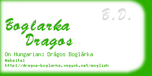 boglarka dragos business card