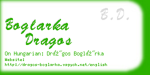 boglarka dragos business card